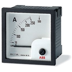 Analoge amperemeter Directe aansluiting, schaal 5A AC, 72mm